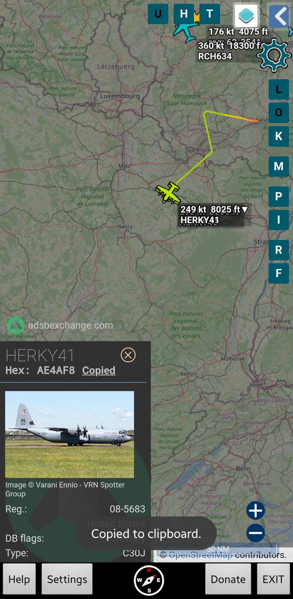 york212's tweet photo. HERKY40 ,41, 45
#AE4E0D
#AE4AF8
#AE152F
LOCKHEED MARTIN C-130J Super Hercules just south of Luxembourg
https://t.co/BnipgBX6ee https://t.co/YTThwLTQrS