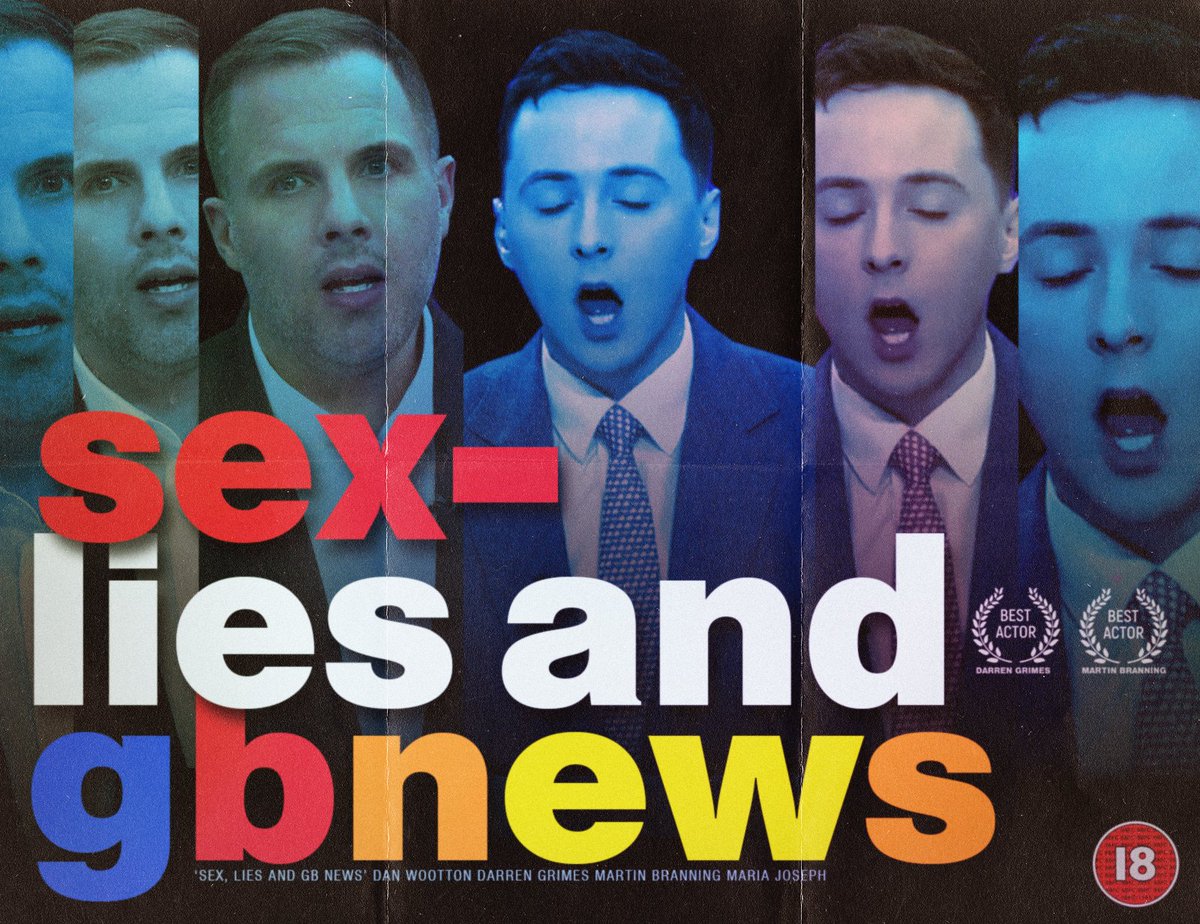 Sex, Lies, and GB News | Film Poster | Cult Classic.
-Starring Dan Wootton and Darren Grimes.