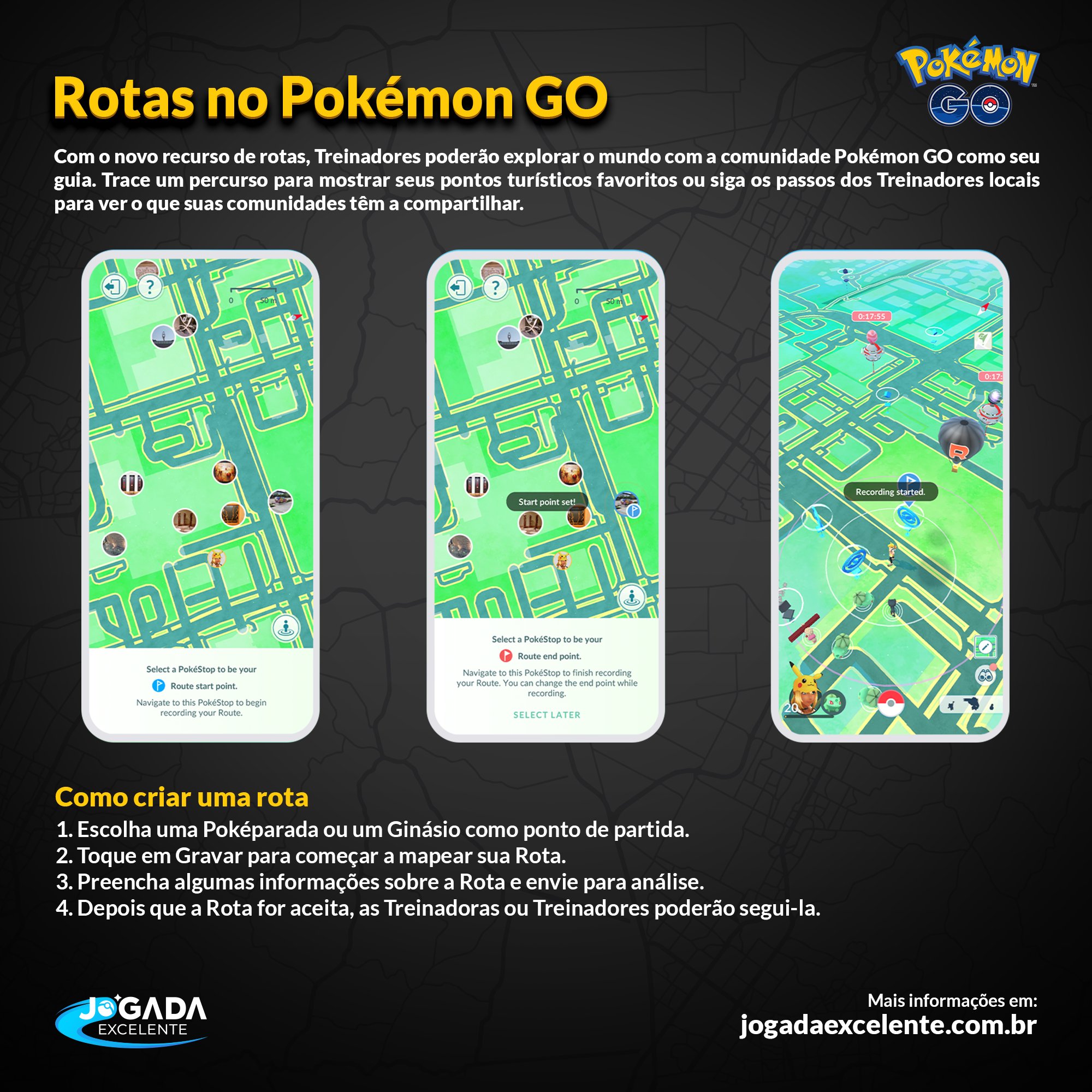 Pokémon GO  O que são as Rotas e como usar o novo recurso do game -  Canaltech