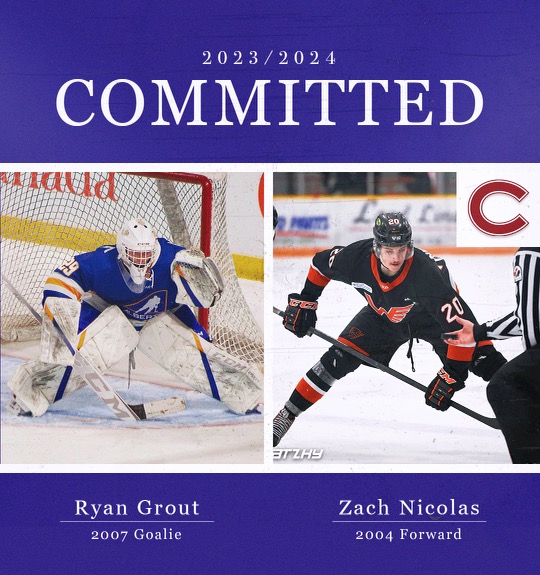 The Salmon Arm Silverbacks are pleased to announce the commitment of forward Zach Nicolas (‘04) and young goalie Ryan Grout (‘07) for the 2023-24 season.

Click the link below to read more ⬇️

sasilverbacks.com/silverbacks-ad…