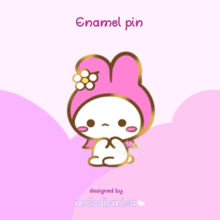 MelodicMisa's tweet photo. My melody (1 of 4) Sanrio cuties up for preorder! Pins came in early OMG 🥰 https://t.co/1G6rbAf3lK