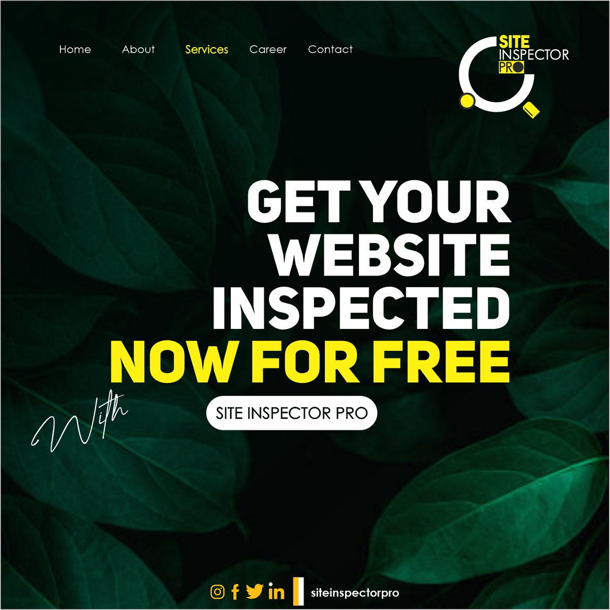 siteinspectpro's tweet photo. 🚀 Boost Your Website Traffic Now! Get a FREE Audit!
🔹 Increase website traffic
🔹 Boost conversions
🔹 Enhance user experience
🔹 Drive more leads
#websitedevelopment 
#freeaudit 
#DigitalSuccess 
#onlinepresence
#websitedevelopment
#webdevelopment
#websitedesign
#webdesigner https://t.co/1NkdTeknUt