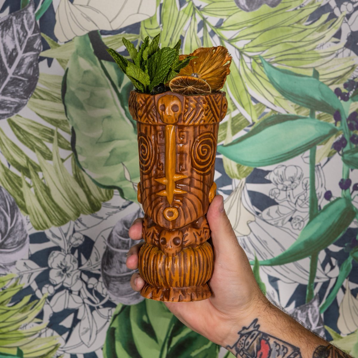 Headhunter King looking a little different...Starting today, you can purchase this limited edition Tiki Mug created in partnership with <a href="/tikitony/">Tiki tOny</a> for $60, including the signature cocktail 🍹 Get to your Eureka! quickly, these will sell out soon.
