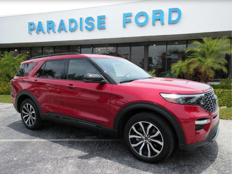 Paradise Ford's used car of the week is this 2021 #FordExplorer ST with only 37,324 miles. This is a superb vehicle at an affordable price! bit.ly/3K8tW9Y