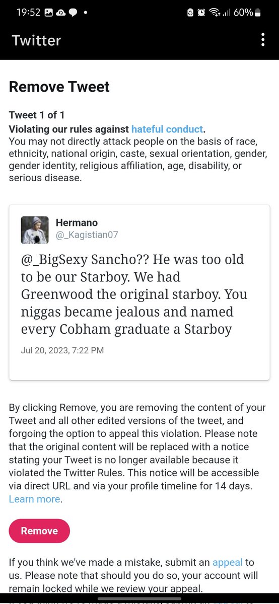 _Hermano_7's tweet photo. I swear that account is cursed 😩😩 https://t.co/nn5OTVoLEQ