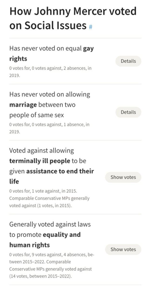 KevinSproston's tweet photo. Gr8 to see @JohnnyMercerUK has become an activist on equality and human rights and has rightly apologised to the LGBT community for the ban in the military. 
Will he be apologising for his voting record as well? As historically that's pretty damming ?

#Absent #NoShow #Agaist https://t.co/OfFsDUOhKk