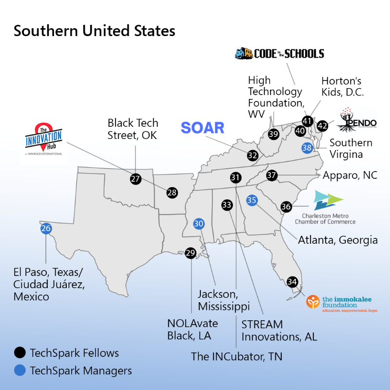 MSFTIssues's tweet photo. Talent is everywhere, but opportunity is not.  

The @Microsoft TechSpark program is hyperlocal and partner-driven, and we’re excited to announce the partners of our now country-wide, digital-growth model.  

Learn more: