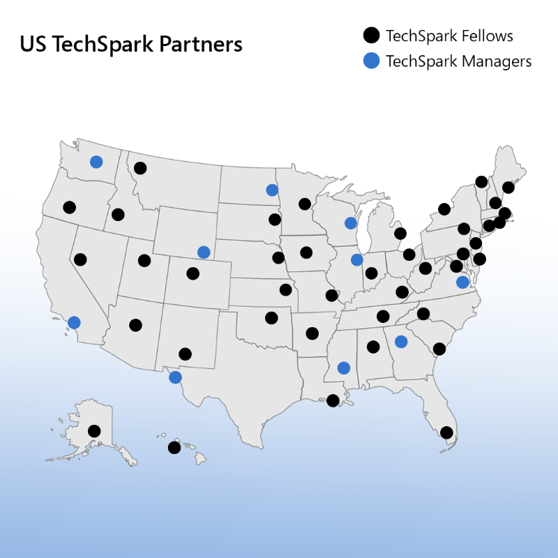 MSFTIssues's tweet photo. Talent is everywhere, but opportunity is not.  

The @Microsoft TechSpark program is hyperlocal and partner-driven, and we’re excited to announce the partners of our now country-wide, digital-growth model.  

Learn more:
