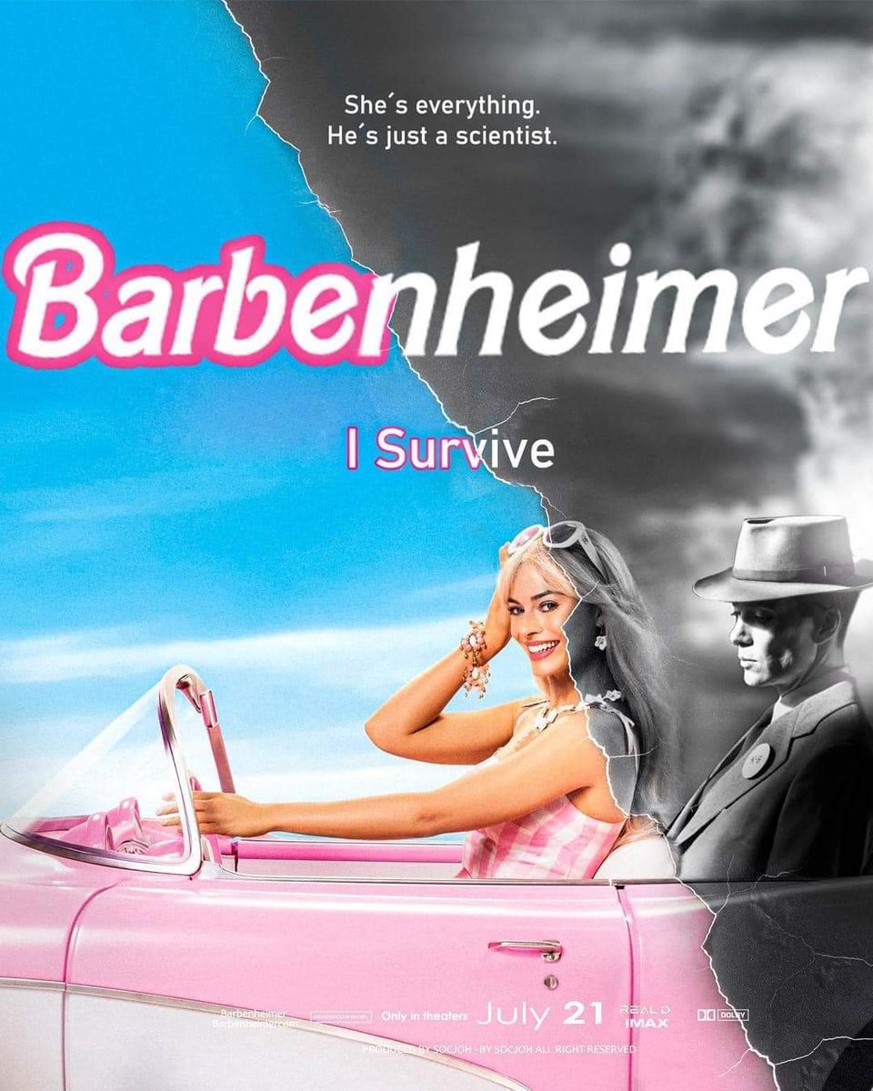 Moveeks's tweet image. Hoy, a la 1 de la tarde, acompañanos en #MoveeksPlus a platicar de los tan esperados estrenos de la semana, #BarbiePelícula y #Oppenheimer, a través de @WowmxTv ¡No te lo pierdas! 
#Barbenheimer