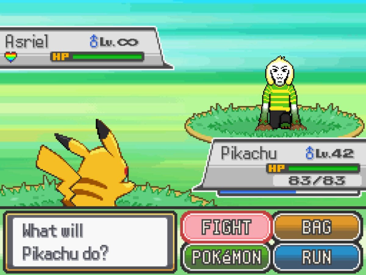 Random_Asriel's tweet photo. Hello guys! Today was put into a world with Human's and Powerful Monster's. This Mouse electrocuted me!! >:( HE doesn't know who I am.. #POKEMON #undertale #multiversaltravel https://t.co/6EDIHpinRw