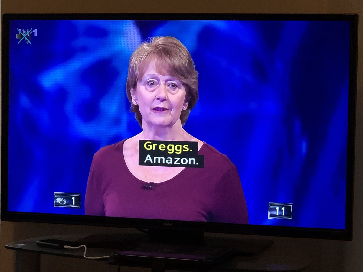 TipPointFails's tweet photo. Oh boy ππ
Question - In 2017 the tv series the marvellous Mrs maisel was released on the streaming service of which ONLINE RETAILER in the uk?
Correct Answer - Amazon
Answer Given - Greggβs ππ
#tippingpoint #tippingpointfails https://t.co/sewTKKO8B8
