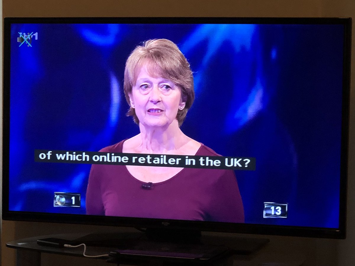 TipPointFails's tweet photo. Oh boy ππ
Question - In 2017 the tv series the marvellous Mrs maisel was released on the streaming service of which ONLINE RETAILER in the uk?
Correct Answer - Amazon
Answer Given - Greggβs ππ
#tippingpoint #tippingpointfails https://t.co/sewTKKO8B8