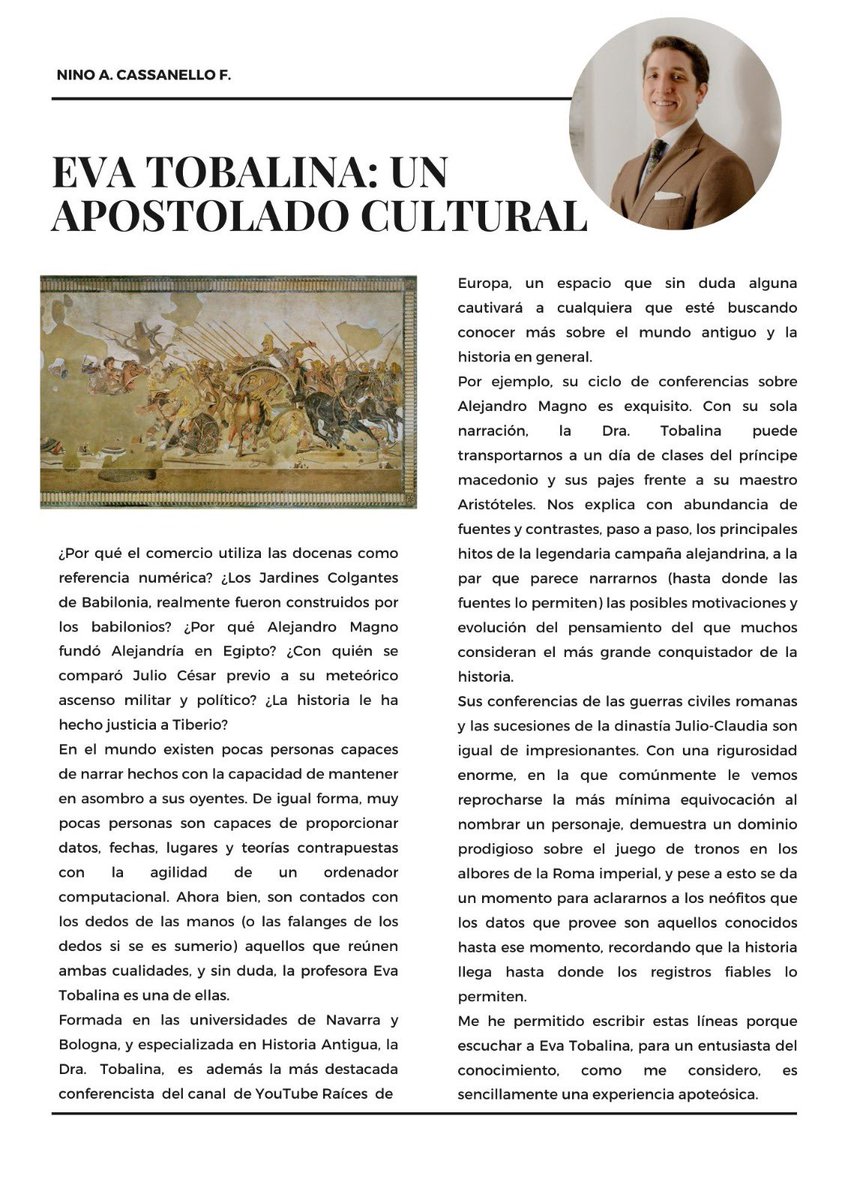 Eva Tobalina: Un Apostolado Cultural. Un homenaje a una verdadera maestra. <a href="/UNIRuniversidad/">Universidad Internacional de La Rioja (UNIR)</a> <a href="/unav/">Universidad de Navarra</a>