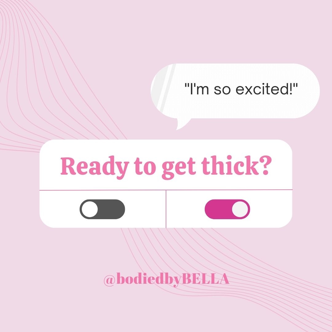 Get thick now! ask me how! get Bodied by Bella

l8r.it/E3GP

#bbl #naturalbbl #buttenhancement
