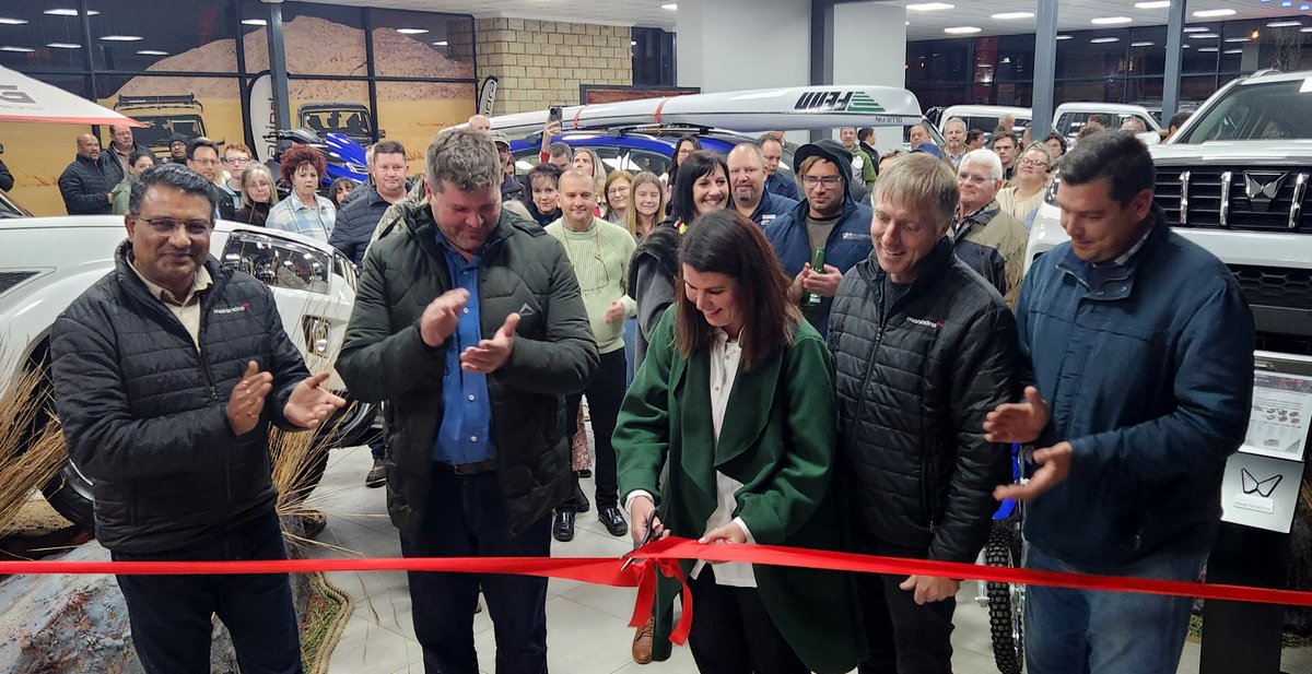 MahindraAdvSA's tweet photo. We are so excited to launch our brand new Mahindra Bloemfontein  Adventure Zone tonight! 🥳 🎉 

Our esteemed CEO, Rajesh Gupta, had the pleasure of unveiling the thrilling adventures that await all our adventure seekers. ⛰️ 🚙 

#AdventureZone #MahindraBloemfontein https://t.co/XJb0XgzvUg