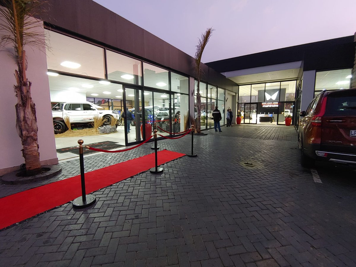 MahindraAdvSA's tweet photo. We are so excited to launch our brand new Mahindra Bloemfontein  Adventure Zone tonight! 🥳 🎉 

Our esteemed CEO, Rajesh Gupta, had the pleasure of unveiling the thrilling adventures that await all our adventure seekers. ⛰️ 🚙 

#AdventureZone #MahindraBloemfontein https://t.co/XJb0XgzvUg