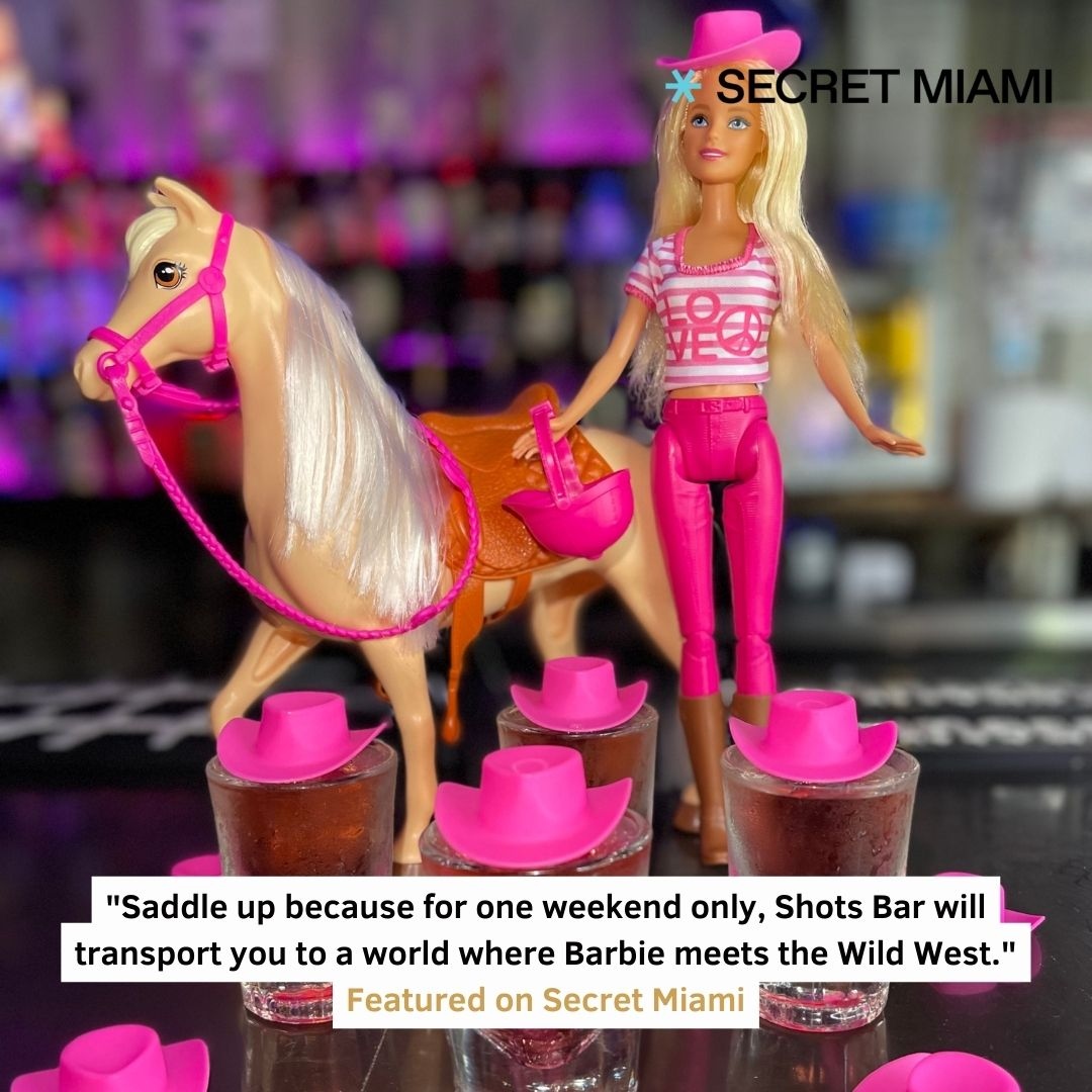 IdentityMediaPR's tweet image. 🌸 🎉 Get ready to celebrate the release of the new Barbie movie in the most glamorous way possible!! 💖 @rosaskyrooftop and @shotsmiami invite you to kick off the weekend with a touch of elegance and style.🍸✨ Step into a dazzling, Barbie-themed venue 👩🏼💞