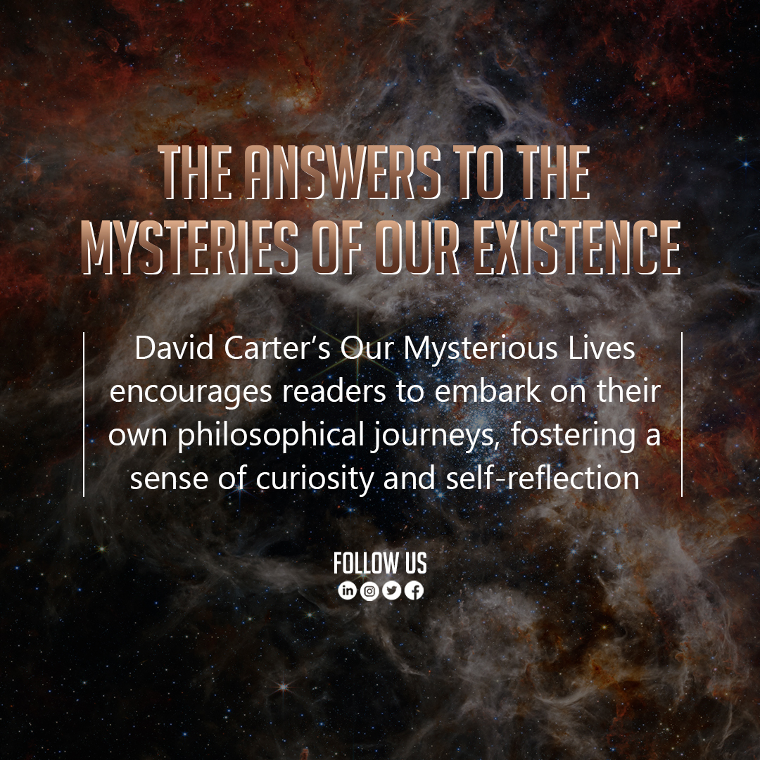 David_Carter0's tweet photo. The Answers to the Mysteries of Our Existence
David Carter’s Our Mysterious Lives encourages readers to embark on their own philosophical journeys, fostering a sense of curiosity and self-reflection.
#davidcarter #OurMysteriousLives #DavidACarter #Agnostic #Scientific #Logical https://t.co/Crwnigg0Tu