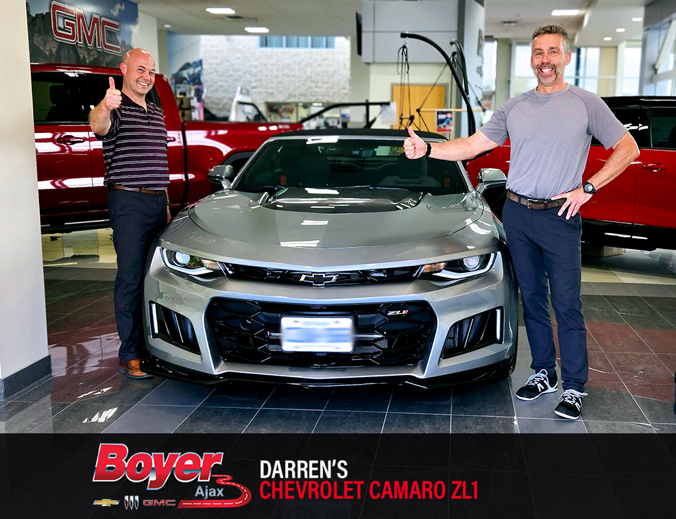 TrentMazerolle's tweet image. Good Things go to those who wait.
Patience. Darren waited two years for his Chevrolet Camaro ZL1 Convertible. to arrive.
Congratulations are in order.
Thank You and Enjoy!!
@chevrolet | @chevroletcanada #ChevroletCamaro #CamaroZL1