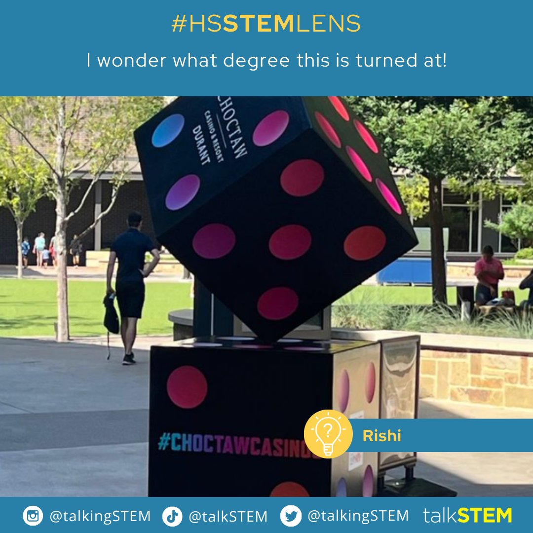 talkingSTEM's tweet photo. Check out this #HSSTEMlens from Rishi! Visit https://t.co/zSNr7UDKC3 to learn more about the Summer High School #STEMlens Challenge! https://t.co/18de0e9zzw