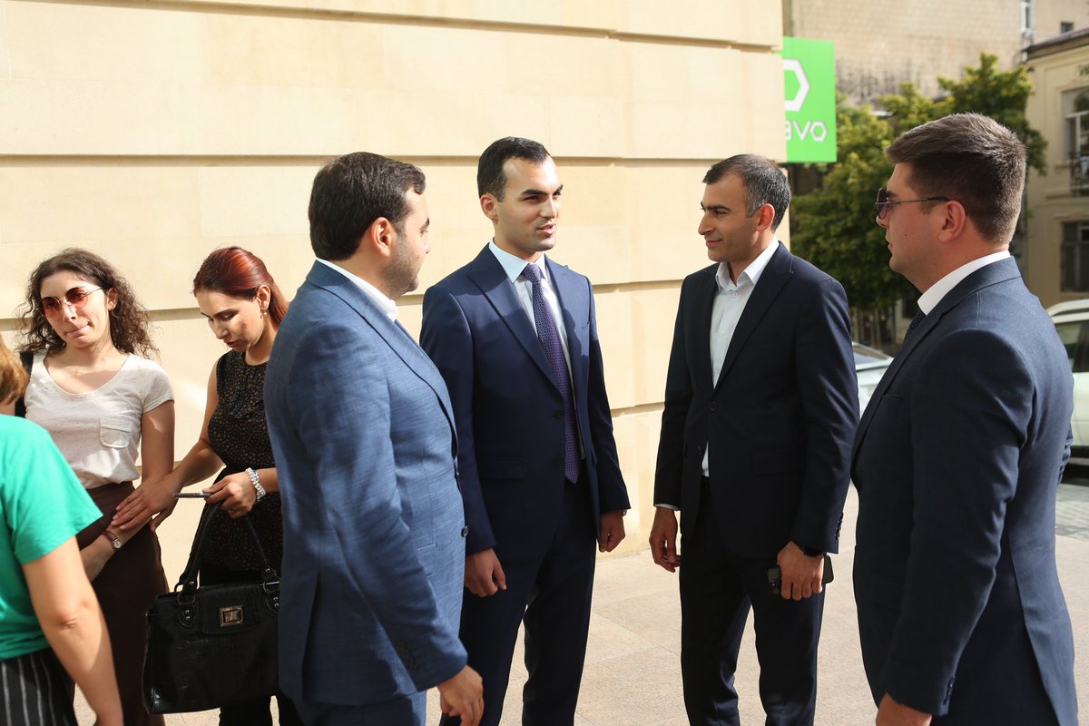namyouthorg's tweet photo. At the end, Mr. Azer Aliyev (@AzarAliyev01), the Chairman of NAYORA, presented a thoughtful #gift to the Chairperson of #NAM Youth Organization, Mr. Ordukhan Gahramanzade (@OrdukhanG), as a gesture of #goodwill. The meeting concluded with a group photo.

#NAMYO #NAM2023 #NAMYouth #NAMYouthVision