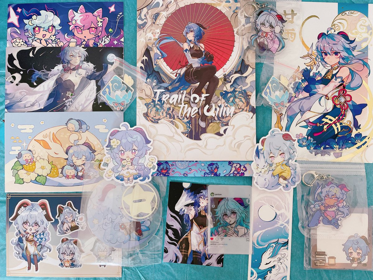 hoping YU are having a GANtastic day! (lol) last day of leftover sales at our zine, <a href="/ganyuzine/">Trail of the Qilin | Project complete !</a>!!! ❄️❄️❄️❄️ check out our work ^o^