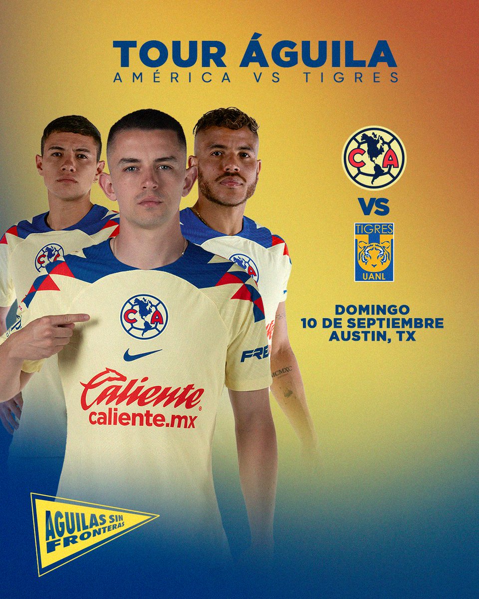 Club América on Twitter "Listos para el TOUR ÁGUILA ️ El domingo 10 de septiembre, Las Águilas
