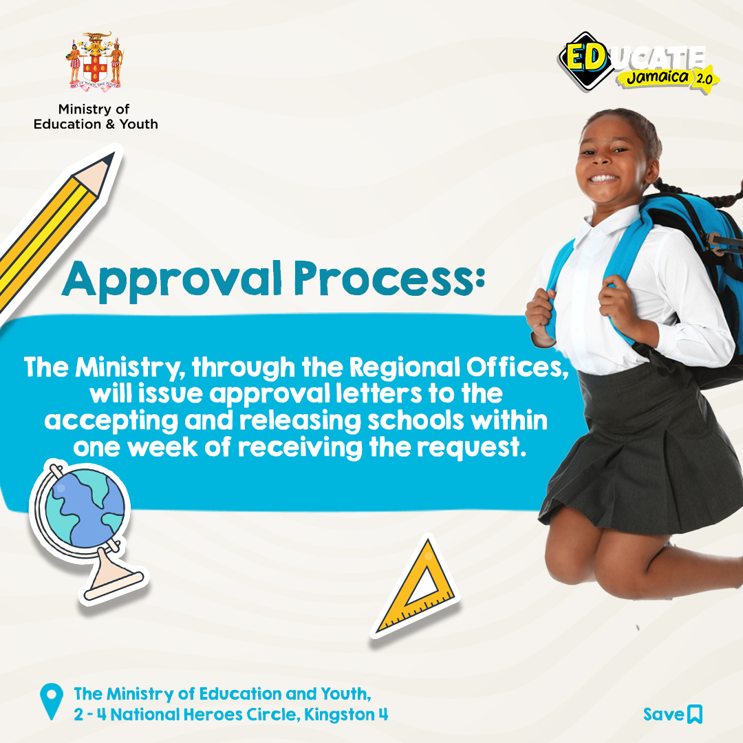 MOEYJamaica's tweet image. Let&apos;s ensure a smooth transfer process for our students! 🚌✉️ 

#MOEY #StudentTransfers #SmoothTransitions