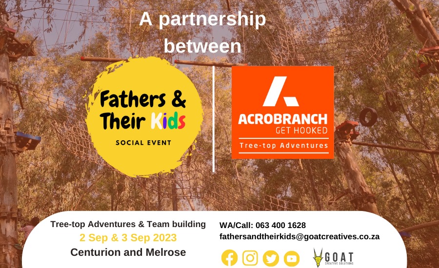 Apologies for the recent silence; however, we have some exciting news to share 🥳! We've partnered with Acrobranch to offer exclusive tree-top adventures and team-building experiences tailored for fathers and their kids.

#FathersAndTheirKids
#FathersAndSons
#FathersAndDaughters