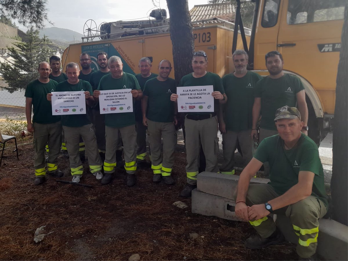 BonachelaJuan's tweet photo. Las promesas se deben de cumplir, ANTIGÜEDAD nos pertenece 
#AntiguedadAMAYA 
#INFOCA 
#BomberosForestales https://t.co/gGlcPDVYUL