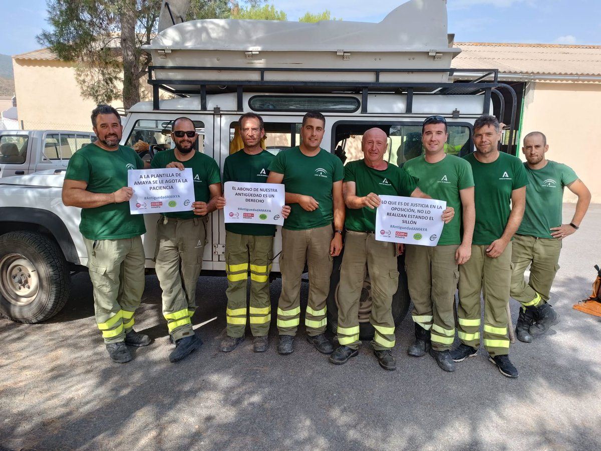BonachelaJuan's tweet photo. Las promesas se deben de cumplir, ANTIGÜEDAD nos pertenece 
#AntiguedadAMAYA 
#INFOCA 
#BomberosForestales https://t.co/gGlcPDVYUL