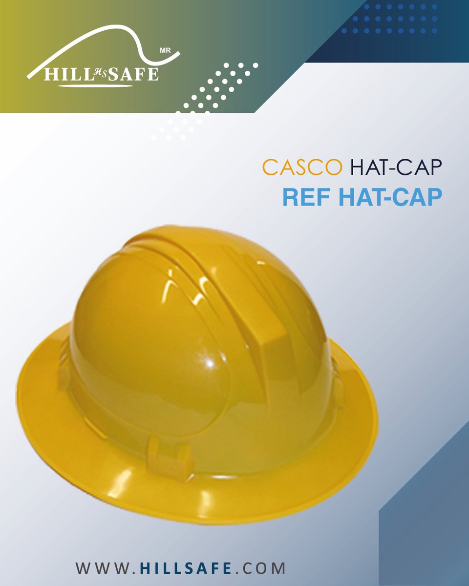 Hillsafe_MX's tweet image. CASCO HAT-CAP #HATCAP👷  Concha de protección contra impactos de 454Kg
•Utilizada para trabajos donde haya tensión eléctrica ⚡️
