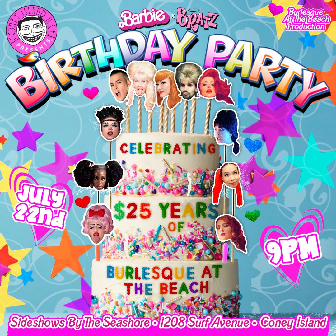 TinyDBurlesque's tweet photo. Saturday!!! @coneyislandusa 9pm #Brooklyn #coney https://t.co/ZwURhvFWD9