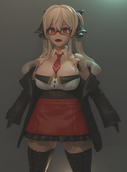 顔だけローポリ化出来たけどこれから髪と服もリトポすると思うと気が重い 