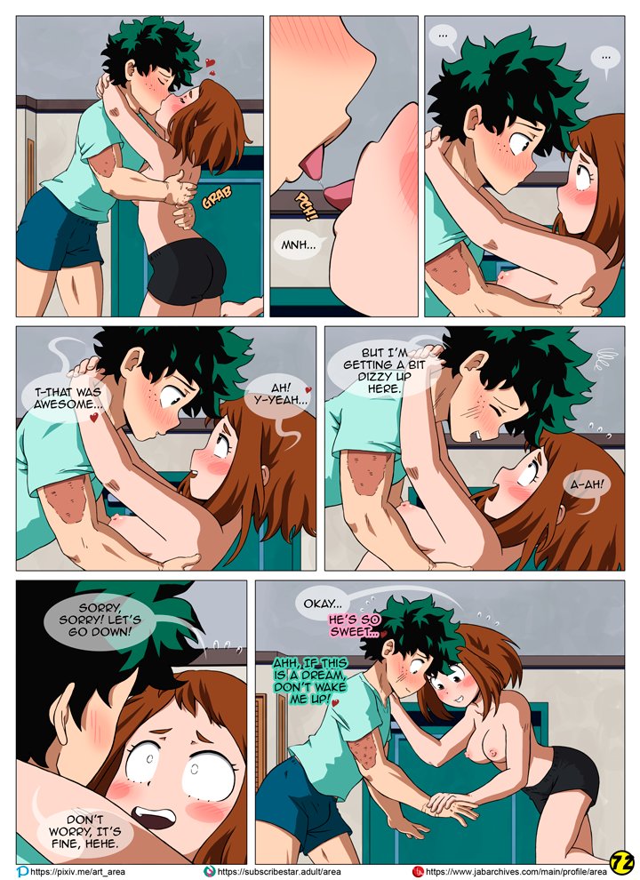 Area_Tweets's tweet photo. And page 72 of I see you.
Ah, yes, you haven't had the zero gravity training Deku. Maybe you can try again in the near future. Let sensei Uraraka guide you :3

If you like all of my work and want to see wips in advance, consider supporting me on:
https://t.co/ItecqzlRM4 https://t.co/gL7duroM5F