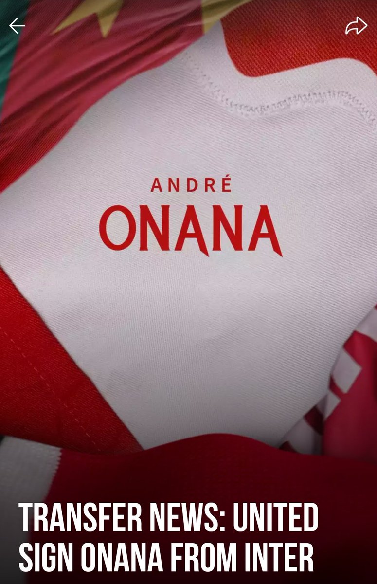 OFFICIAL: Andre Onana has joined Manchester United on a contract running until June 2028, with the option of a further year, subject to international clearance.#mufc
