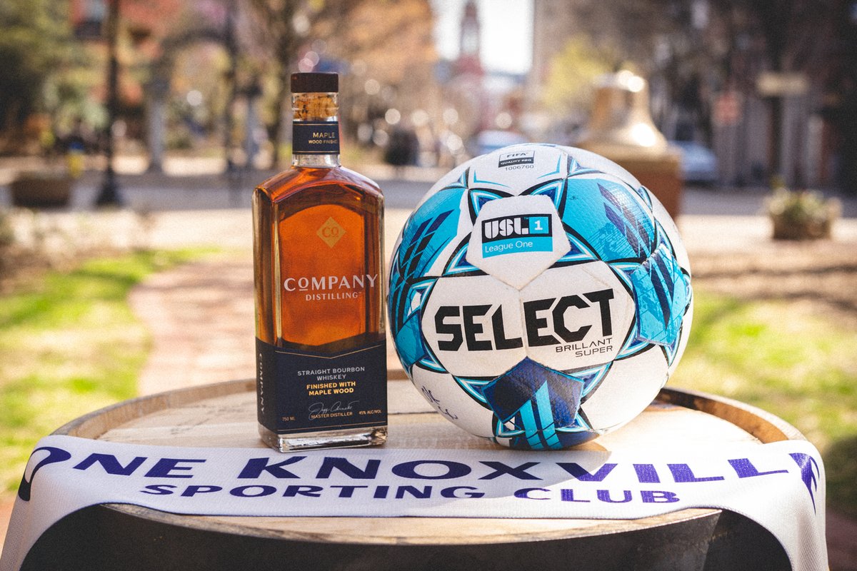 The perfect match 🥃⚽ Company Distilling x <a href="/OneKnoxSC/">One Knoxville Sporting Club</a> 

Long-term strategic partnership announced today. Learn more » bit.ly/3K7r2lR

Join us in Townsend tomorrow for a player meet and greet + soccer pop-up!
🗓 Friday, July 21
⏰ 4:00 – 6:00 pm ET
📍 Townsend, TN
