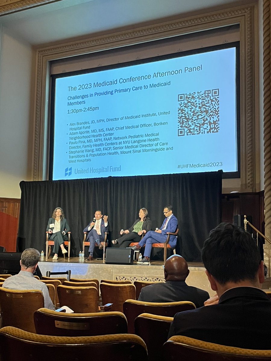 So many important conversations at <a href="/UnitedHospFund/">United Hospital Fund</a> terrific #Medicaid conference. #UHFMedicaid2023