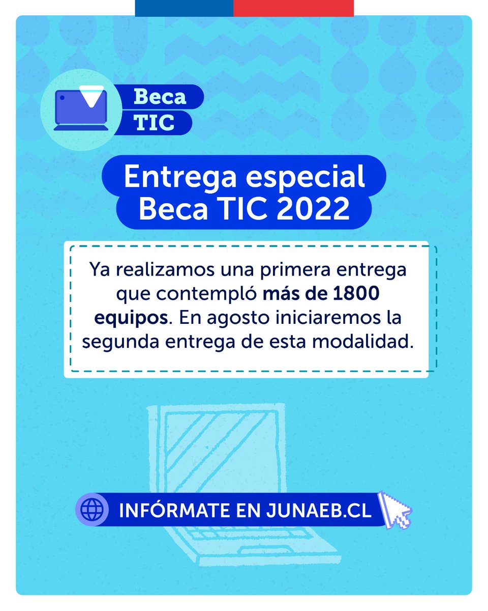 JunaebM's tweet photo. Información importante sobre el programa #BecaTIC 2023‼️ https://t.co/cVnd3QDzns