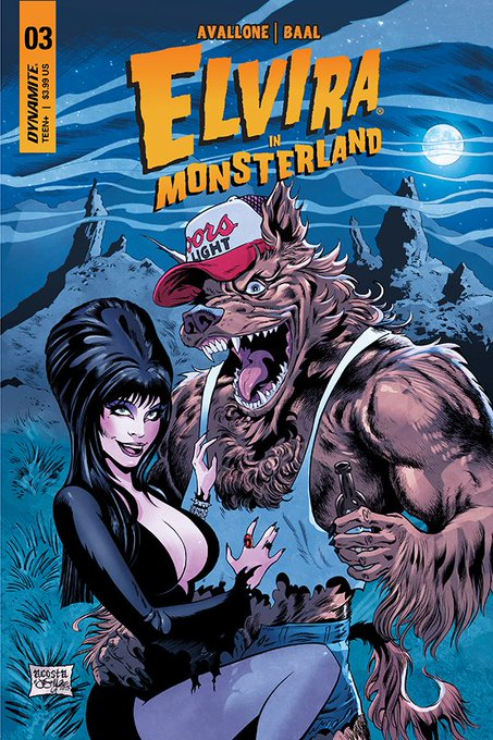 Dave_DSG's tweet photo. Review (5/5⭐) in spanish/english of 
ELVIRA IN MONSTERLAND #3!

https://t.co/knP9Z0QzZF

Writer @DAvallone
Art @kewberbaal
Covers @davedrawsgood @johnroyle_art
@TheRealElvira and @kewberbaal

In shops NOW from @DynamiteComics

#daretobedynamite https://t.co/vO7TkYItTg