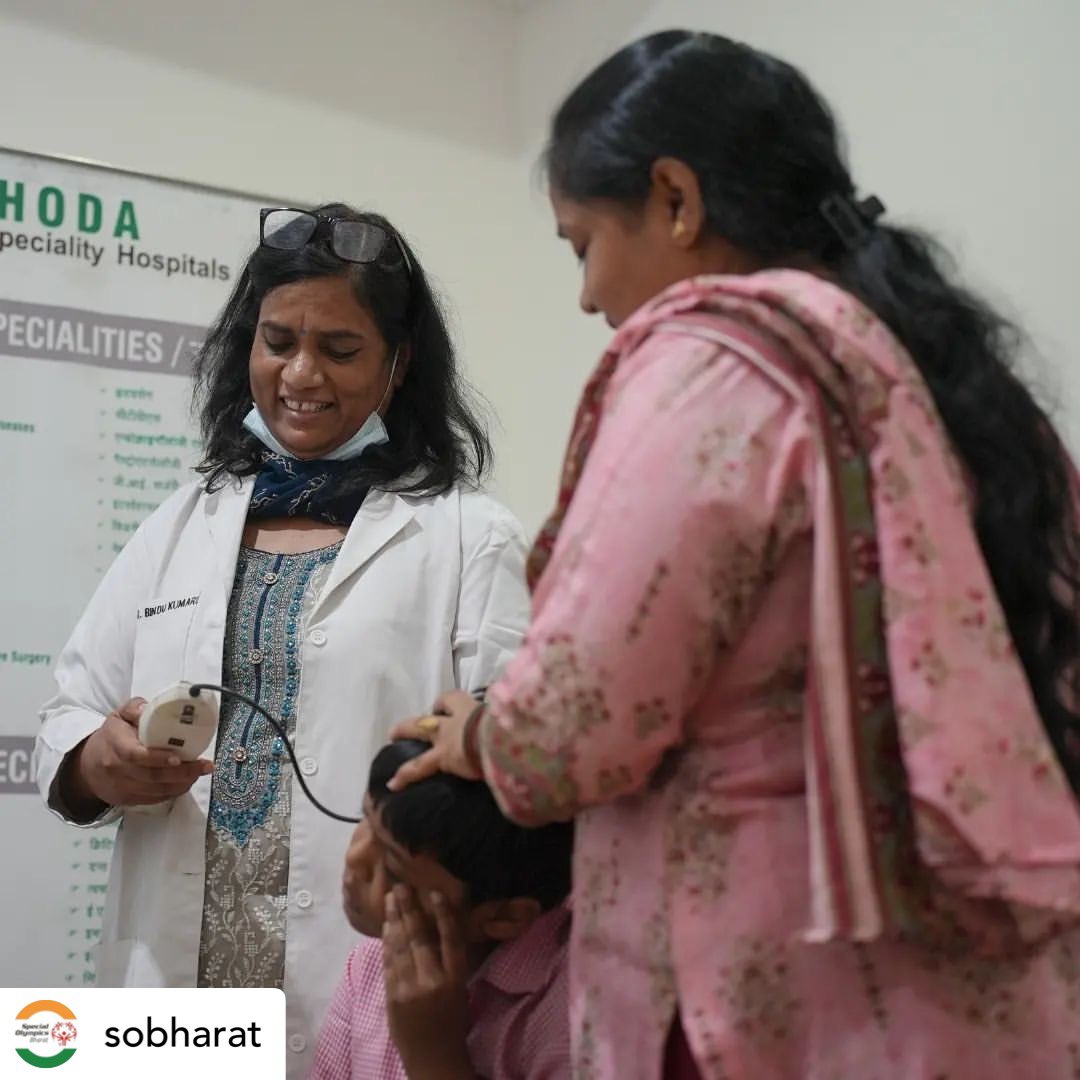 SOlympicsBharat's tweet photo. Athletes of ages 2-7yrs were screened at the Ananth Centre for learning & development, Delhi through a structured Special Olympics health initiative, Paediatric Screening powered by the @BMGFIndia.
#HealthInitiative #PaediatricScreening #HealthAndWellbeing #inculsivehealth https://t.co/xEwHx84pgG