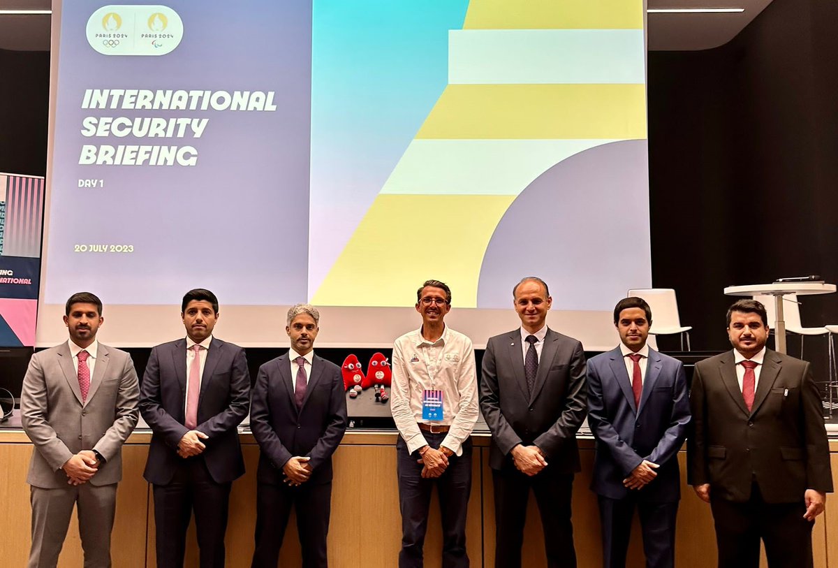 INTERPOL_STADIA's tweet photo. Exciting times ahead! #ProjectStadia proudly represents #interpol at the #OlympicsParis security conference.
Together with French authorities, we're committed to ensuring a safe & secure event! Also thrilled to welcome Qatar security delegates for #WorldCup2022. Thank you all! https://t.co/Kdxb922JMQ