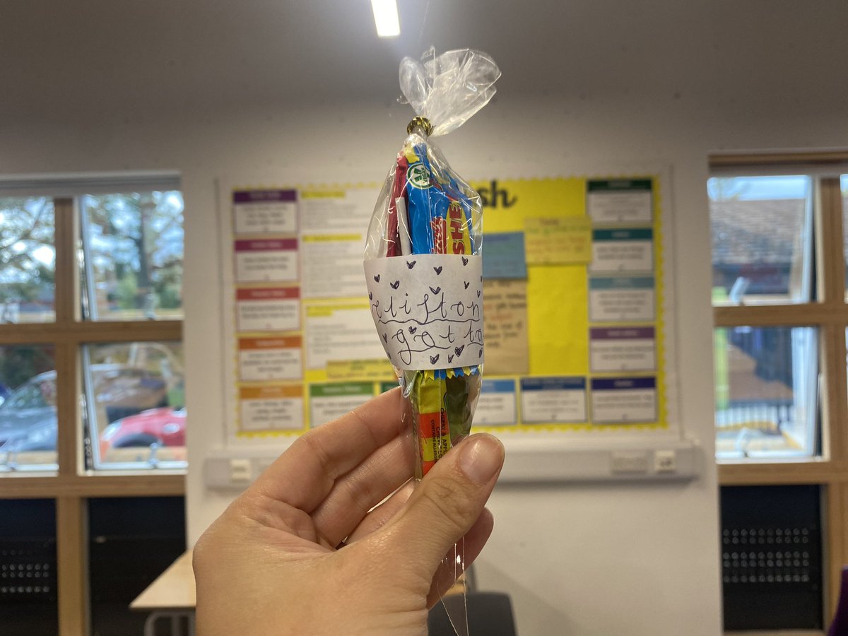 MrsSmith6SW's tweet photo. This afternoon was our enterprise afternoon! 6SW have made sweet cones ready to sell to parents for our evening performance of our production. We designed and created labels. Looks great guys well done. Thank you friends of Clifton for providing the sweets @CliftonPrim https://t.co/wrJIfUNxgd