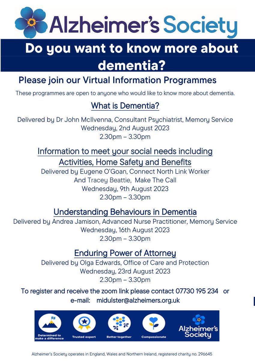 Alzheimer’s Society Northern Ireland tweet media