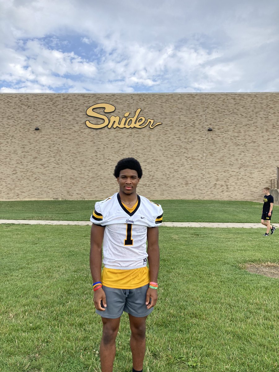 Snider tradition- #1 jersey awarded to Uriah Buchanan.