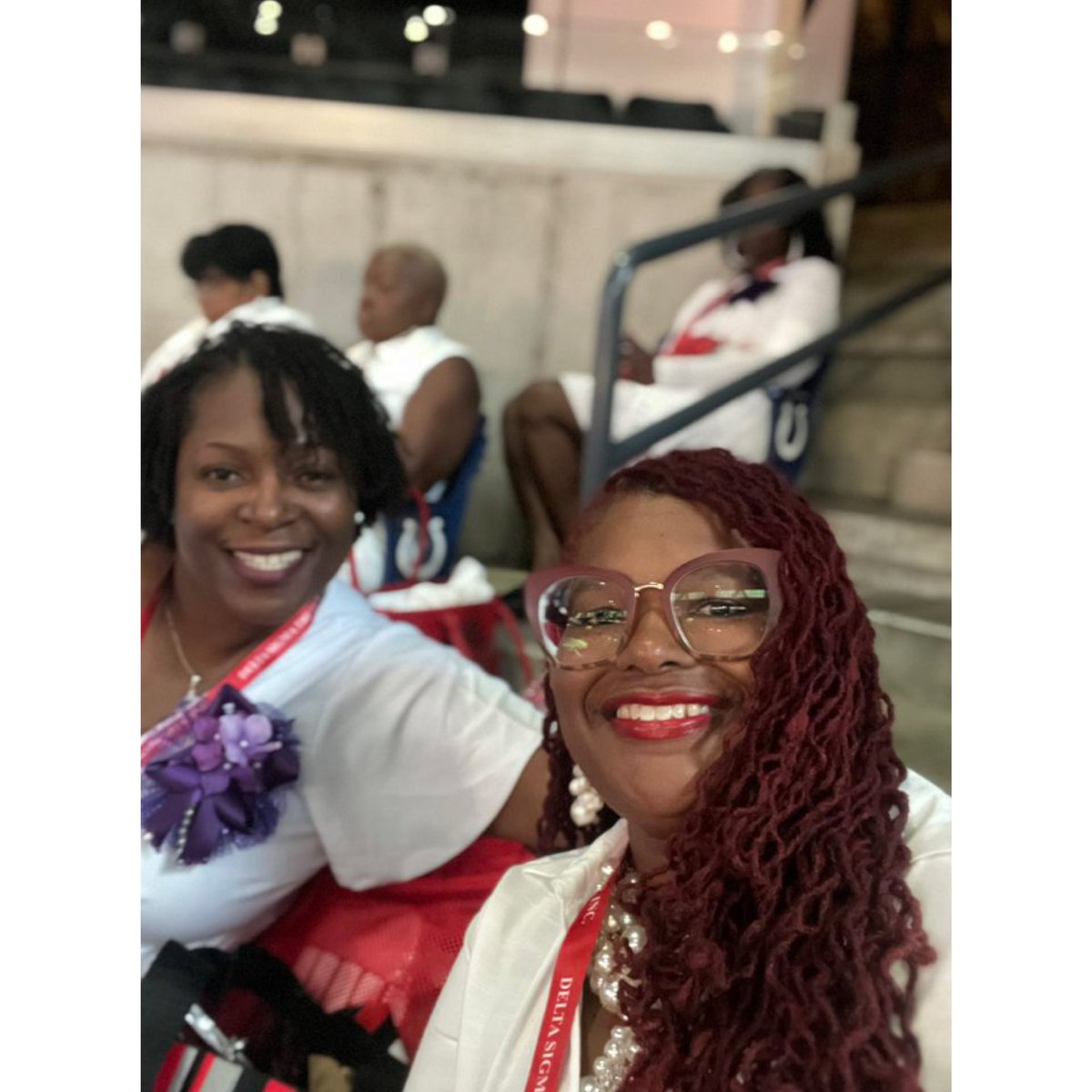 eslacdst's tweet photo. Just a quick glimpse of East St. Louis Alumnae Chapter members on day one of the 56th National Convention as they’re in Indiana ready to conduct business and have a sisterly good time.

#DST1913 #DSTConvention2023 #ForwardwithFortitude #ESLAC https://t.co/4SbHhQMwks