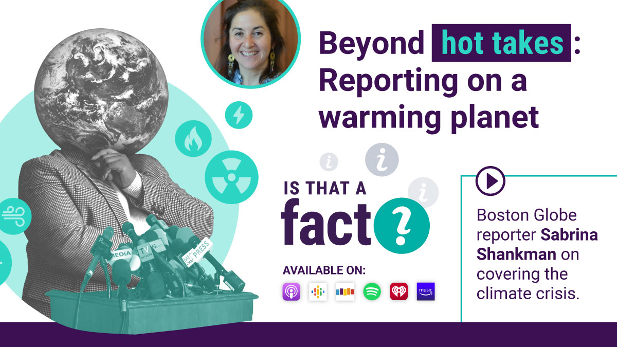 🎙 NEW, timely podcast episode: We talked to @BostonGlobe climate reporter @shankman about reporting on a warming world. How does she effectively communicate about the science to the Globe's audience? Listen & subscribe where you get your podcasts or ➡️ bit.ly/S3E7NLP