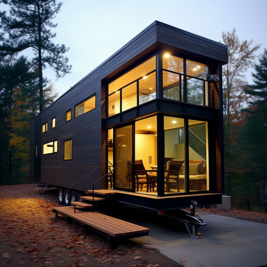 Are you into modern designs like this one or do you lean towards a different aesthetic? Let's hear it! 💬 #TinyHouseStyle #ShareYourPreferences'