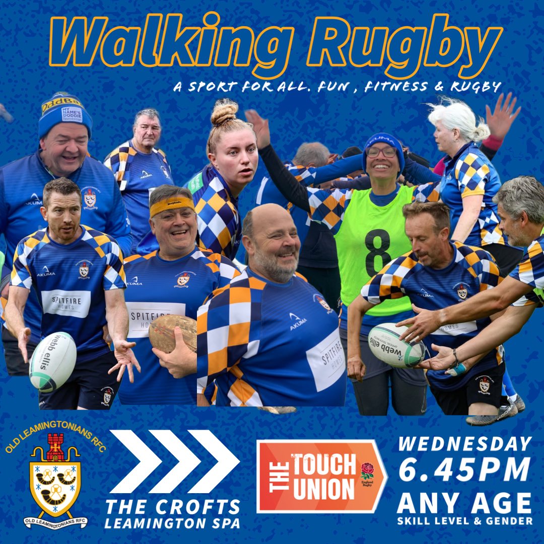 olrfc's tweet photo. Great night for a walk &amp; rugby last night at the Crofts! @thetouchunion 
💬Why do we love Walking Rugby?

💛 no need to hang our boots up just yet, we can continue to play the game we love! 

💙it’s inclusive game, for any age, gender, ability &amp; fitness 

#thetouchunion https://t.co/WkPTPt3Lg0