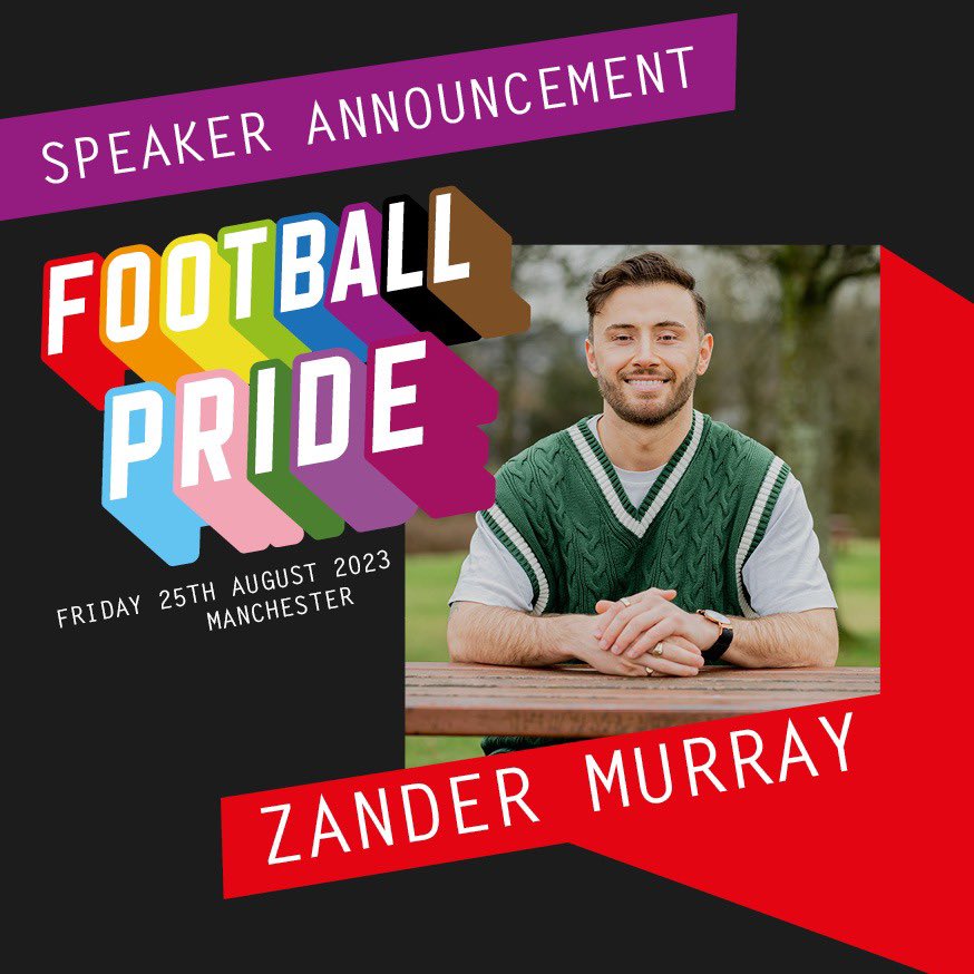 Football Pride (@footballprideuk) on Twitter photo ๐ฃโฝ๏ธ๐ณ๏ธโ๐ Our first speaker announced for #FootballPride 2023 isโฆ <a href="/ZanderMurray/">Zander Murray</a>! ๐
The Scottish striker has been an #LGBTQfootball inspiration since #comingout publicly last year ๐
๐๏ธ Heโll be part of our line-up in Manchester on Friday 25 August - and you can register nowโฆ /1 ๐ฃโฝ๏ธ๐ณ๏ธโ๐ Our first speaker announced for #FootballPride 2023 isโฆ <a href="/ZanderMurray/">Zander Murray</a>! ๐
The Scottish striker has been an #LGBTQfootball inspiration since #comingout publicly last year ๐
๐๏ธ Heโll be part of our line-up in Manchester on Friday 25 August - and you can register nowโฆ /1